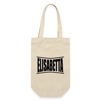 Elisabetta T-Shirt Geschenkidee - Geschenkbeutel für Flaschen - Natur - Vorne