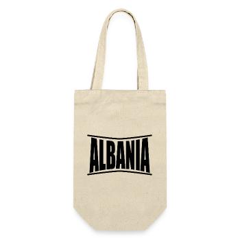 T-Shirt Albanien T-Shirt Shqiperia Skanderbeg - Geschenkbeutel für Flaschen - Natur - Vorne