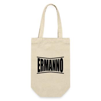 T-Shirt Ermanno T-Shirt Geschenkidee - Geschenkbeutel für Flaschen - Natur - Vorne