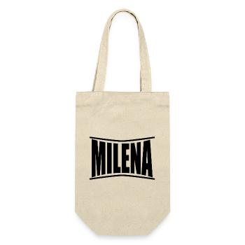 T-Shirt Milena T-Shirt Geschenkidee - Geschenkbeutel für Flaschen - Natur - Vorne