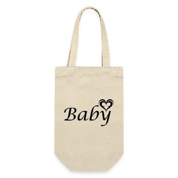 Baby - Geschenkbeutel für Flaschen - Natur - Vorne