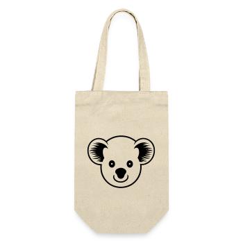 Koala - Geschenkbeutel für Flaschen - Natur - Vorne
