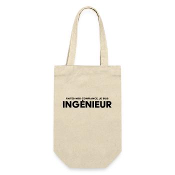 Faites-moi confiance, je suis ingénieur - Sac à bouteille - nature - Devant