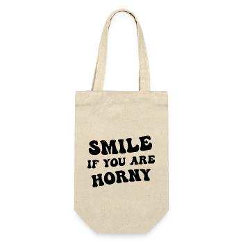 Souriez si vous êtes excité - Sac à bouteille - nature - Devant