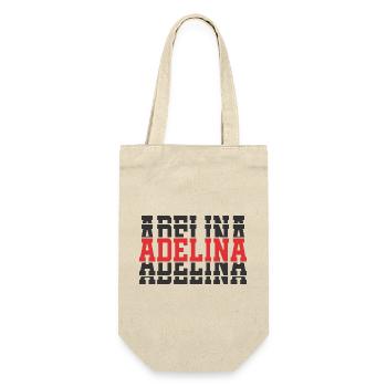 Adelina t-shirt stacked text gift t-shirt - Gift Bag for Bottles - nature - Front
