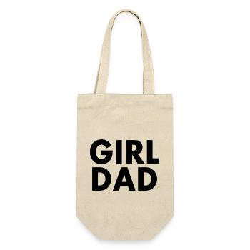 Girl dad - Geschenkbeutel für Flaschen - Natur - Vorne