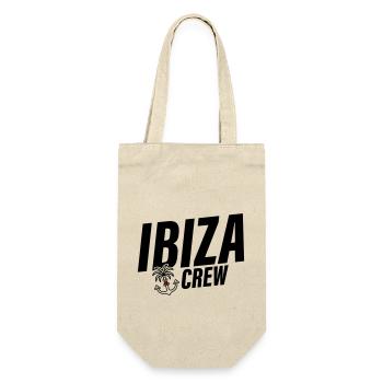 Ibiza Crew Anker Palme Herz Liebe - Geschenkbeutel für Flaschen - Natur - Vorne