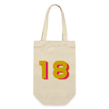 18 - Geschenkbeutel für Flaschen - Natur - Vorne
