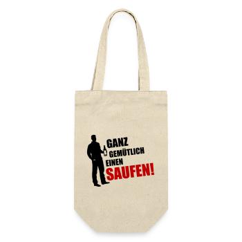 Leisurely boozing at the end of the day - Gift Bag for Bottles - nature - Front