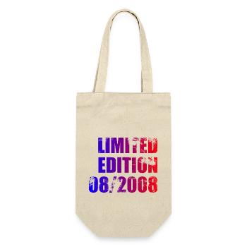 16th Birthday Limited Edition 08/2008 - Gift Bag for Bottles - nature - Front