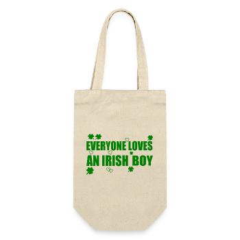 everyone loves an irish boy - Gift Bag for Bottles - nature - Front