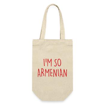 I'M SO ARMENIAN - Gift Bag for Bottles - nature - Front