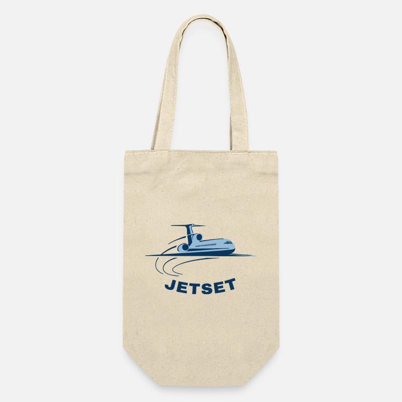 Jetset Mood Mode - Geschenkbeutel für Flaschen - Natur
