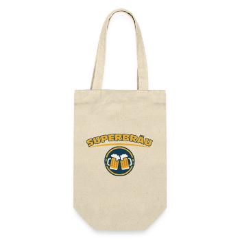 Superbräu - Geschenkbeutel für Flaschen - Natur - Vorne