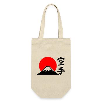 Fuji-San - Geschenkbeutel für Flaschen - Natur - Vorne