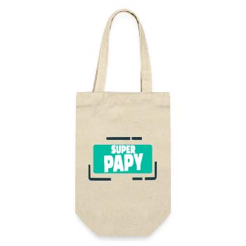 Super Papy Illustration Colorée - Sac à bouteille - nature - Devant