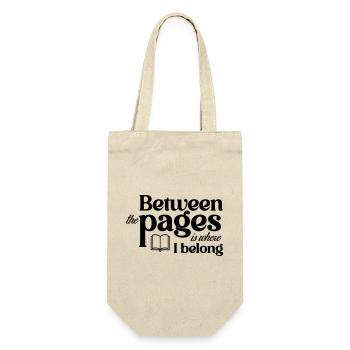 Entre les pages, c’est là que j’appartiens - Sac à bouteille - nature - Devant