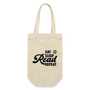Eat Sleep Read Repeat - Gift Bag for Bottles - nature - Front