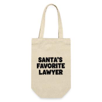 L’avocat préféré du Père Noël - Sac à bouteille - nature - Devant