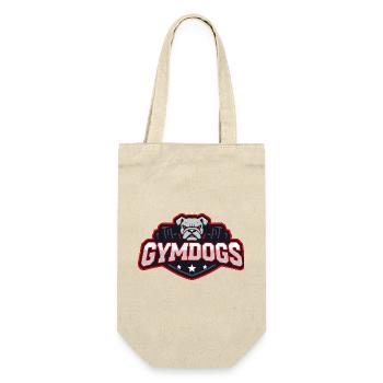 GymDogs Bulldog Strength - Gift Bag for Bottles - nature - Front