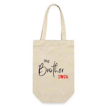 Big Brother 2026 – Proud Big Brother - Gift Bag for Bottles - nature - Front