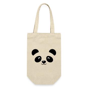 Panda | Big Face Costume Carnival Disguise - Gift Bag for Bottles - nature - Front