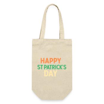 Happy St. Patrick's Day - Gift Bag for Bottles - nature - Front