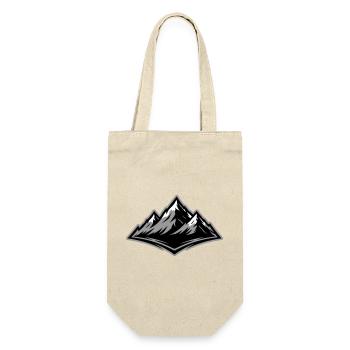 Berge Symbol Alpen - Geschenkbeutel für Flaschen - Natur - Vorne