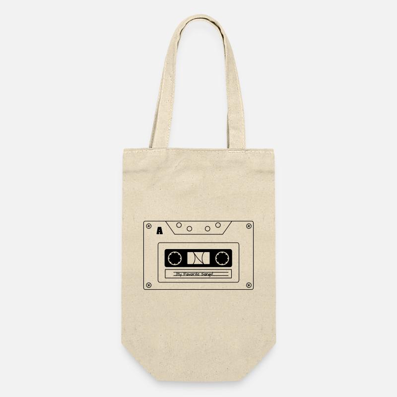 Retro Cassette Vibes – Old School Cool! - Gift Bag for Bottles - nature