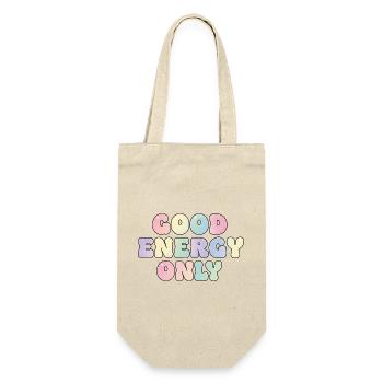 Bonne énergie, seulement un motif d’ondes positives - Sac à bouteille - nature - Devant