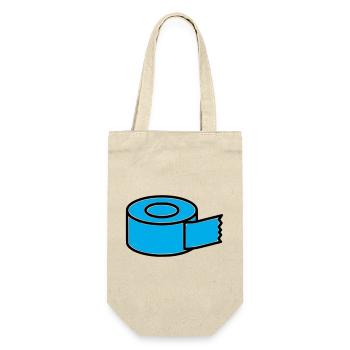 Tape Roll Comic - Gift Bag for Bottles - nature - Front