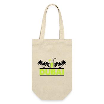 Logo néon de la boisson au citron vert de Dubaï - Sac à bouteille - nature - Devant