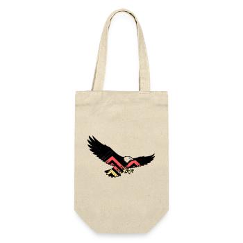Adler Deutschland Fan Flagge - Geschenkbeutel für Flaschen - Natur - Vorne