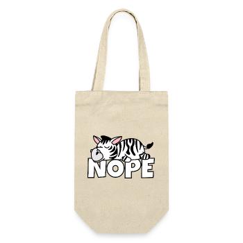 Nope Not Today Lazy Lazy Zebra Africa Safari - Gift Bag for Bottles - nature - Front