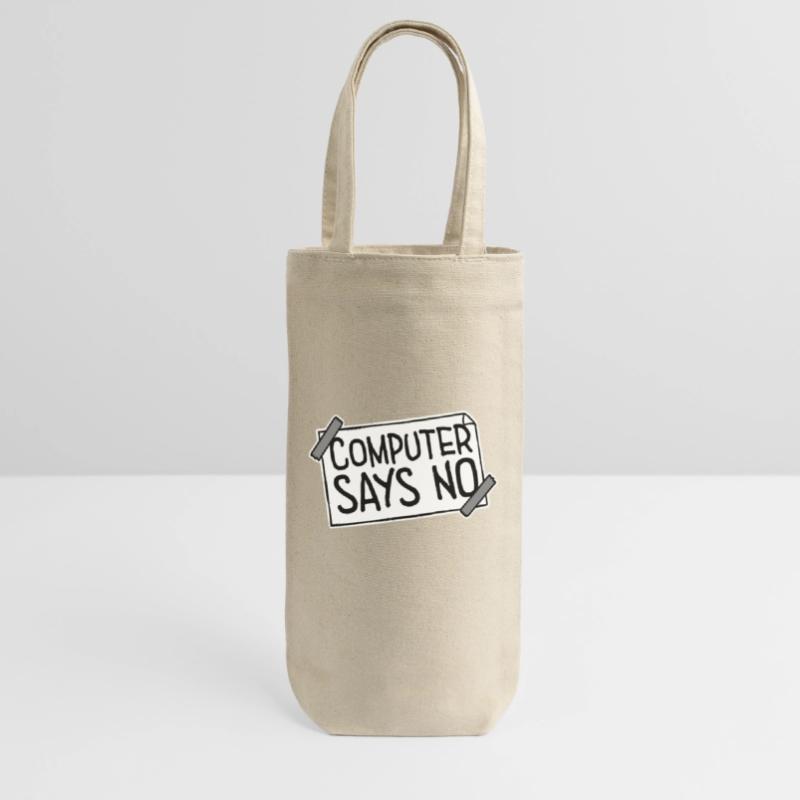 Computer Says No Funny Programmer Nerd Technique Gift Bag for Bottles