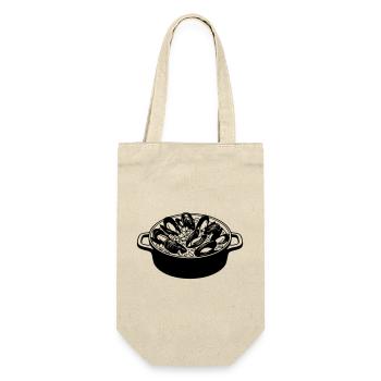 marmite_de_moules - Geschenkbeutel für Flaschen - Natur - Vorne