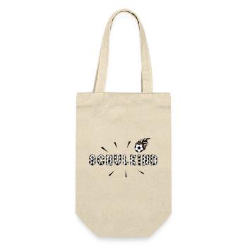 Schoolchild School Enrollment Football in Flames - Gift Bag for Bottles - nature - Front