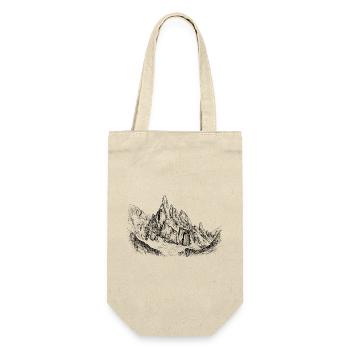Cerro Torre Silhouette | Patagonia Summit Design - Gift Bag for Bottles - nature - Front