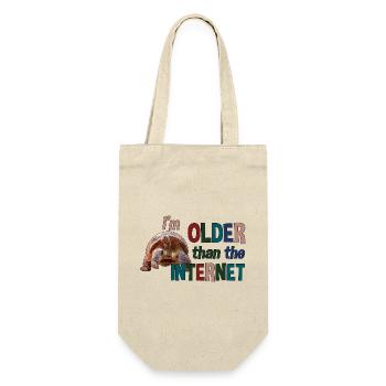 I’m older than the Internet - Schildkröte - Geschenkbeutel für Flaschen - Natur - Vorne