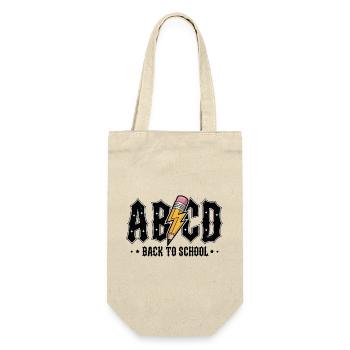 ABCD Back to School Graffiti - Gift Bag for Bottles - nature - Front