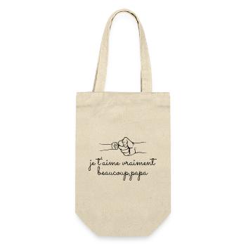 Trousse de Toilette Personnalisée Papa - Sac à bouteille - nature - Devant