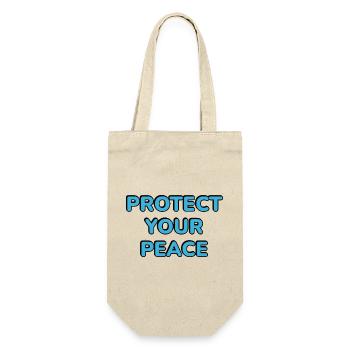 Protégez votre paix - Sac à bouteille - nature - Devant