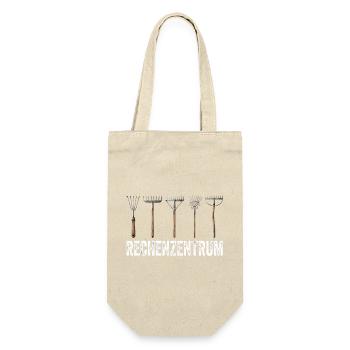 Leiter vom Rechenzentrum Gartenoutfit Gartenarbeit - Geschenkbeutel für Flaschen - Natur - Vorne