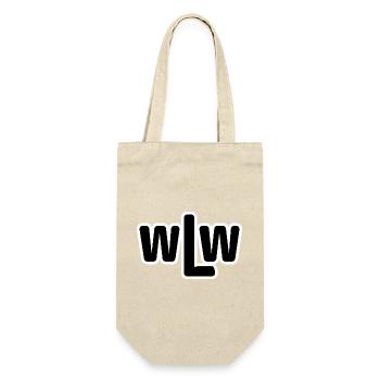 Wlw Outline Logo Stil - Geschenkbeutel für Flaschen - Natur - Vorne