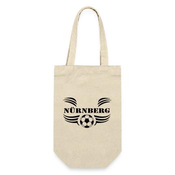 Nürnberg , Fußball , Leidenschaft (25) - Geschenkbeutel für Flaschen - Natur - Vorne