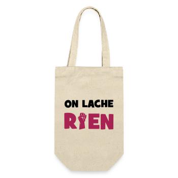 On lâche rien ! - Sac à bouteille - nature - Devant