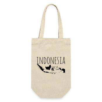 Indonesia - Geschenkbeutel für Flaschen - Natur - Vorne