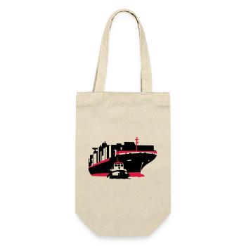 container ship - Gift Bag for Bottles - nature - Front
