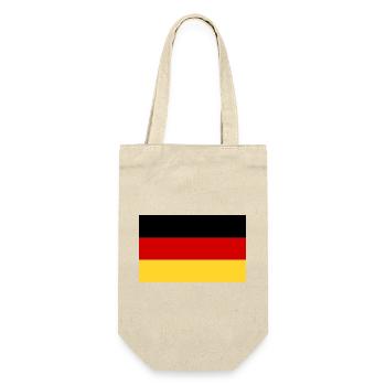 Deutsche Flagge - Geschenkbeutel für Flaschen - Natur - Vorne