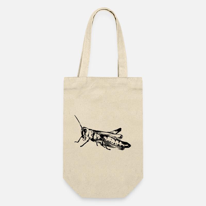 Grasshopper / Grashüpfer - Geschenkbeutel für Flaschen - Natur